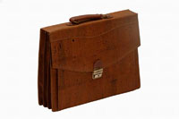 Expandable Noir Cork Skin Briefcase
