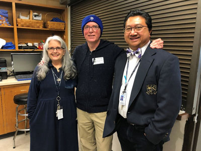 Jae Knowlton speaking at High School